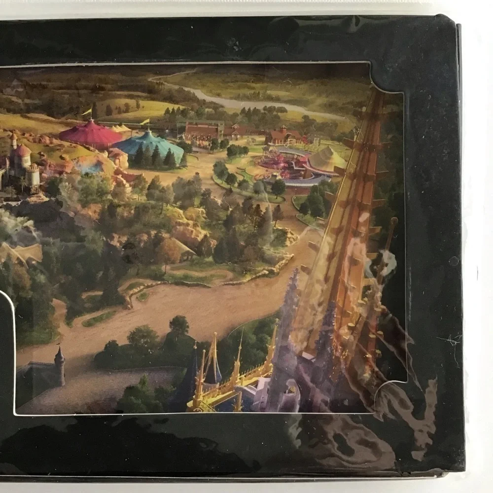 Disney Fantasyland Pin & Litho Magic Kingdom 2012 Grand Opening Cast Member NEW - Picture 6 of 13